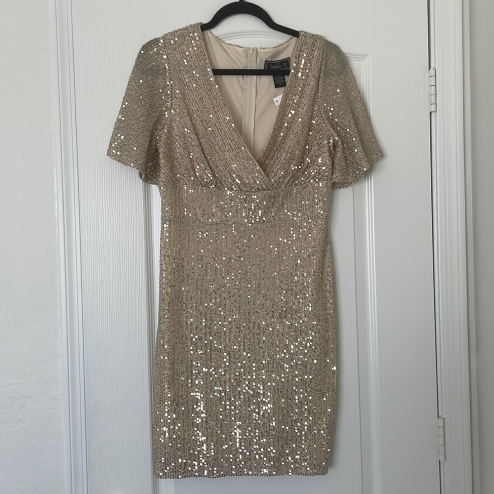 Gold Sequin Dress. NWT